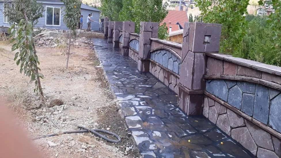 اجرای سنگ لاشه اجرای سنگ لاشه