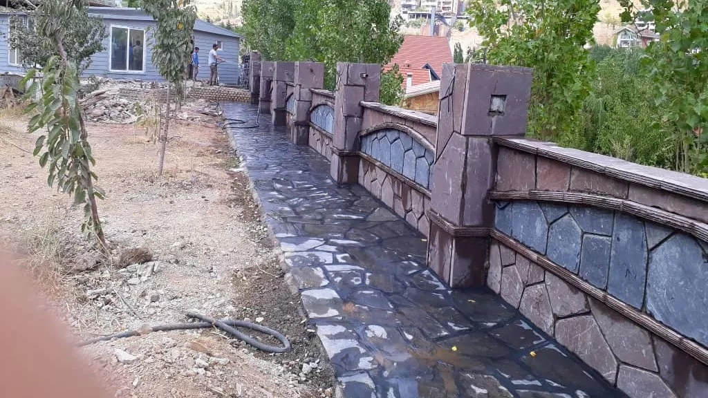 اجرای سنگ لاشه اجرای سنگ لاشه